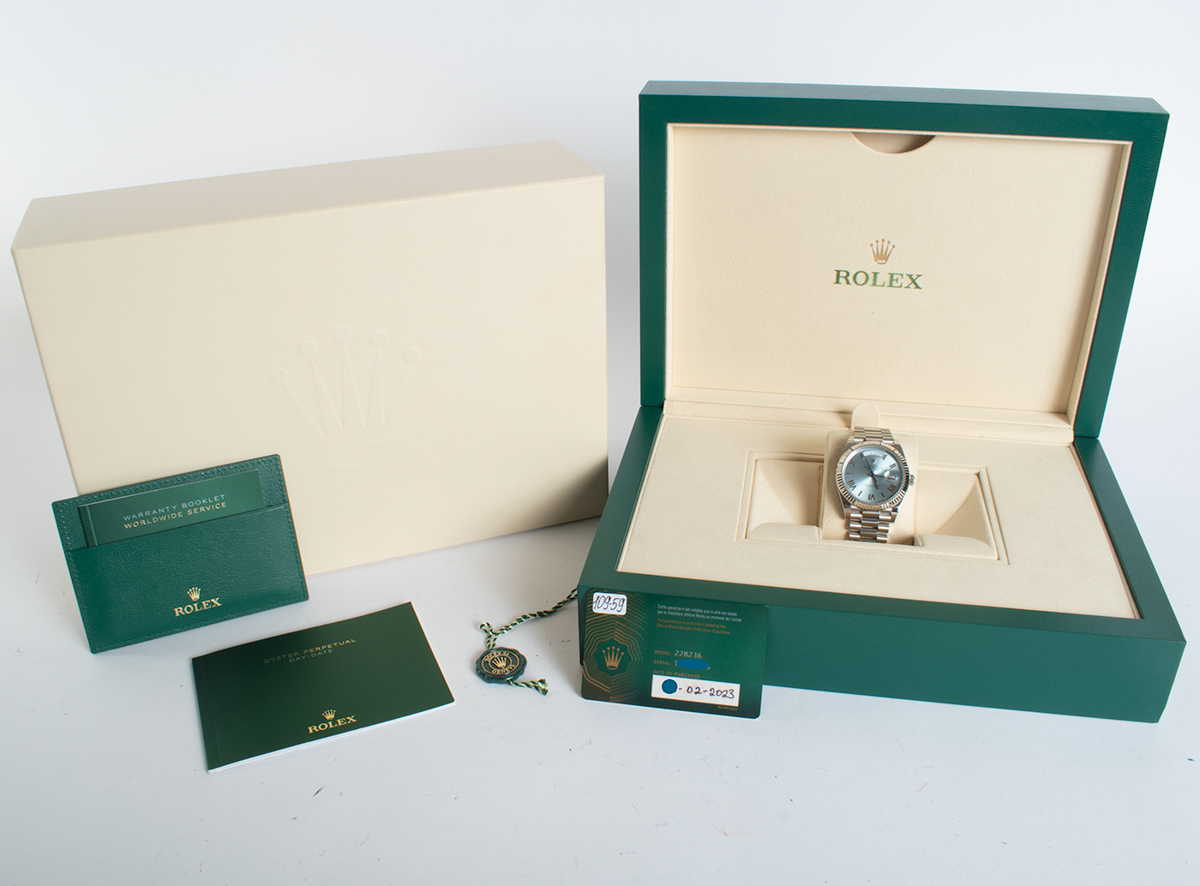 Rolex Day-Date 40 President 228236-0012 - SOLD OUT - 2023 Ice Blue