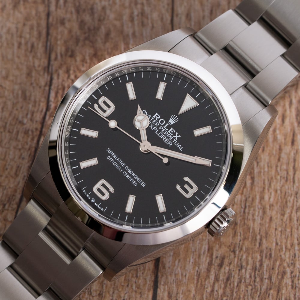 Rolex Explorer 36 124270 - 2021 Black Dial, Steel, Full Set