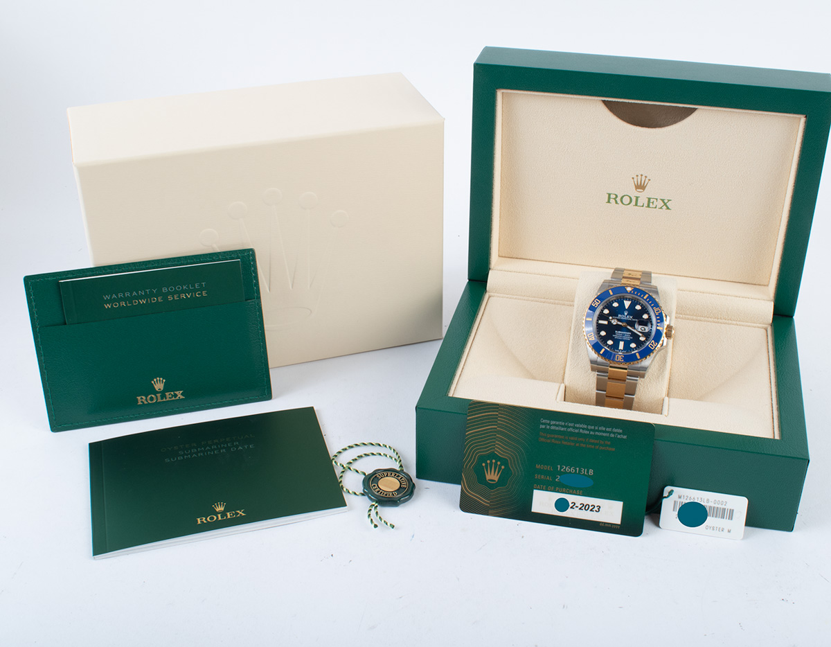 Rolex Submariner Date 41 : 126613LB-0002 blue dial :
