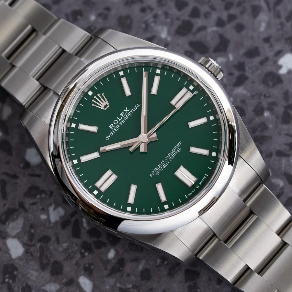 Rolex Oyster Perpetual 41 134300-0004 - 2024 Green Dial, Steel