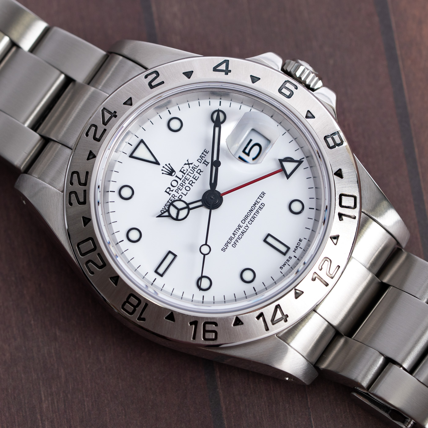 Rolex Explorer II 16570 P serial, 2000 Used Watch For Sale