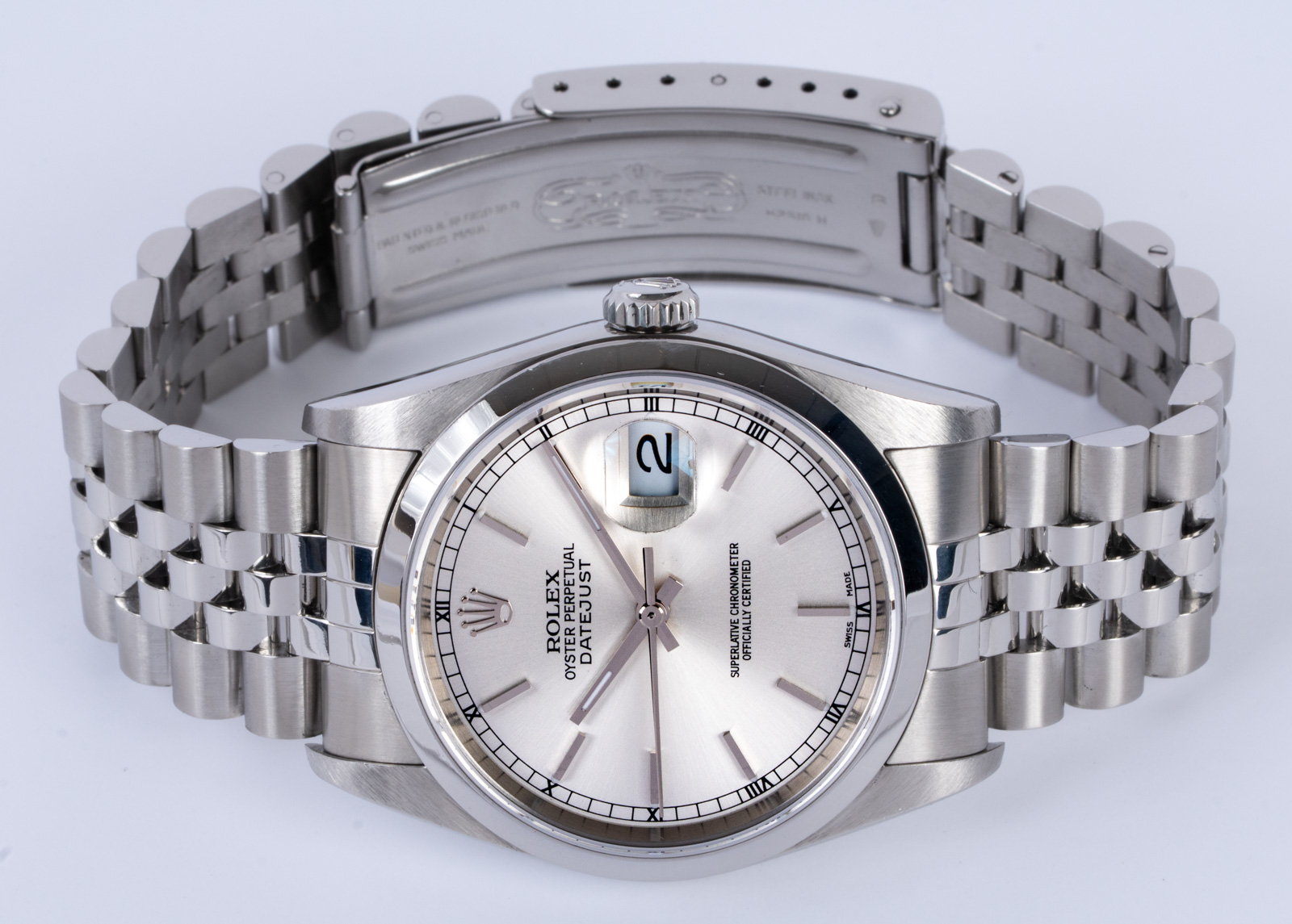 Rolex Datejust 36 16200 - 2004 Silver Dial, Steel, Jubilee, Full