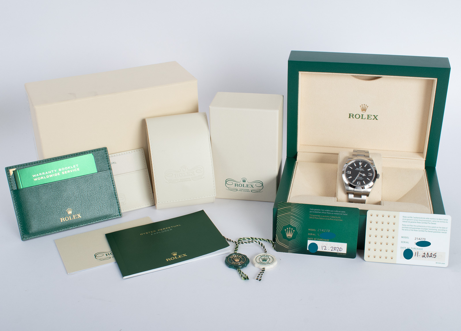 Rolex Explorer 39MM 'Full Lume' 214270-0003 - 2020 Black 'Full