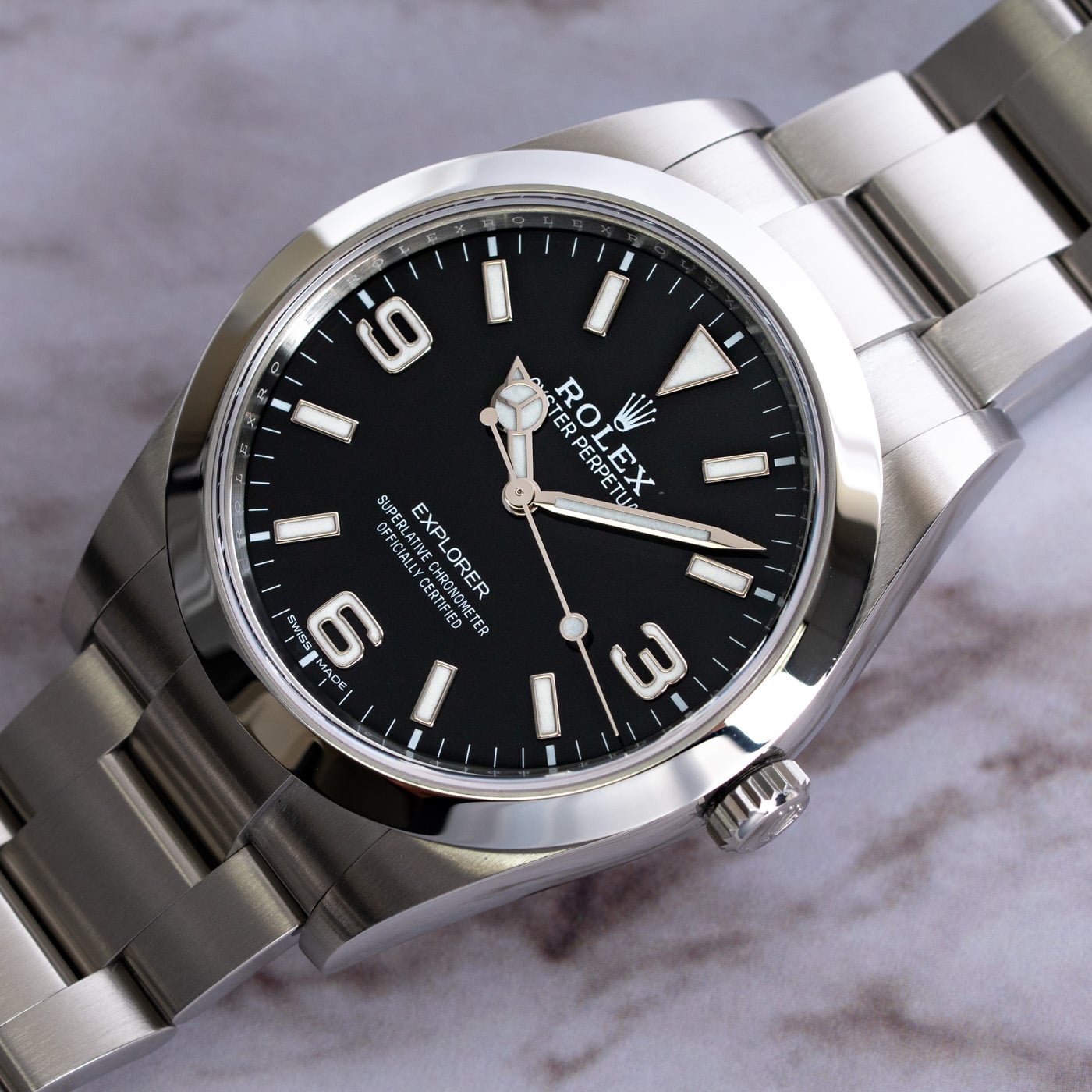 Rolex Explorer 39MM 'Full Lume' 214270-0003 - 2020 Black 'Full