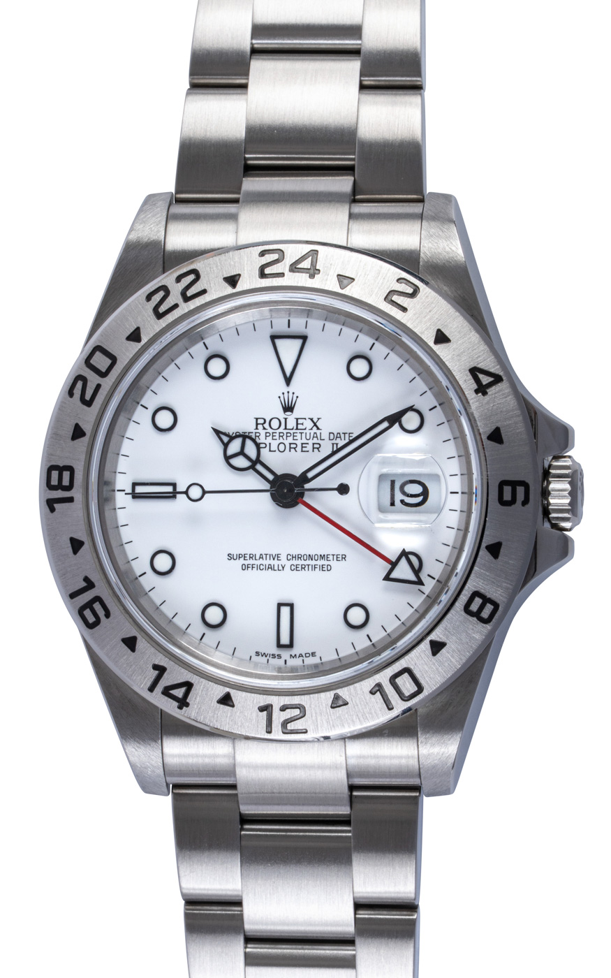 Rolex Explorer II 16570 - 2006 White Dial, Steel, 40mm, Full Set
