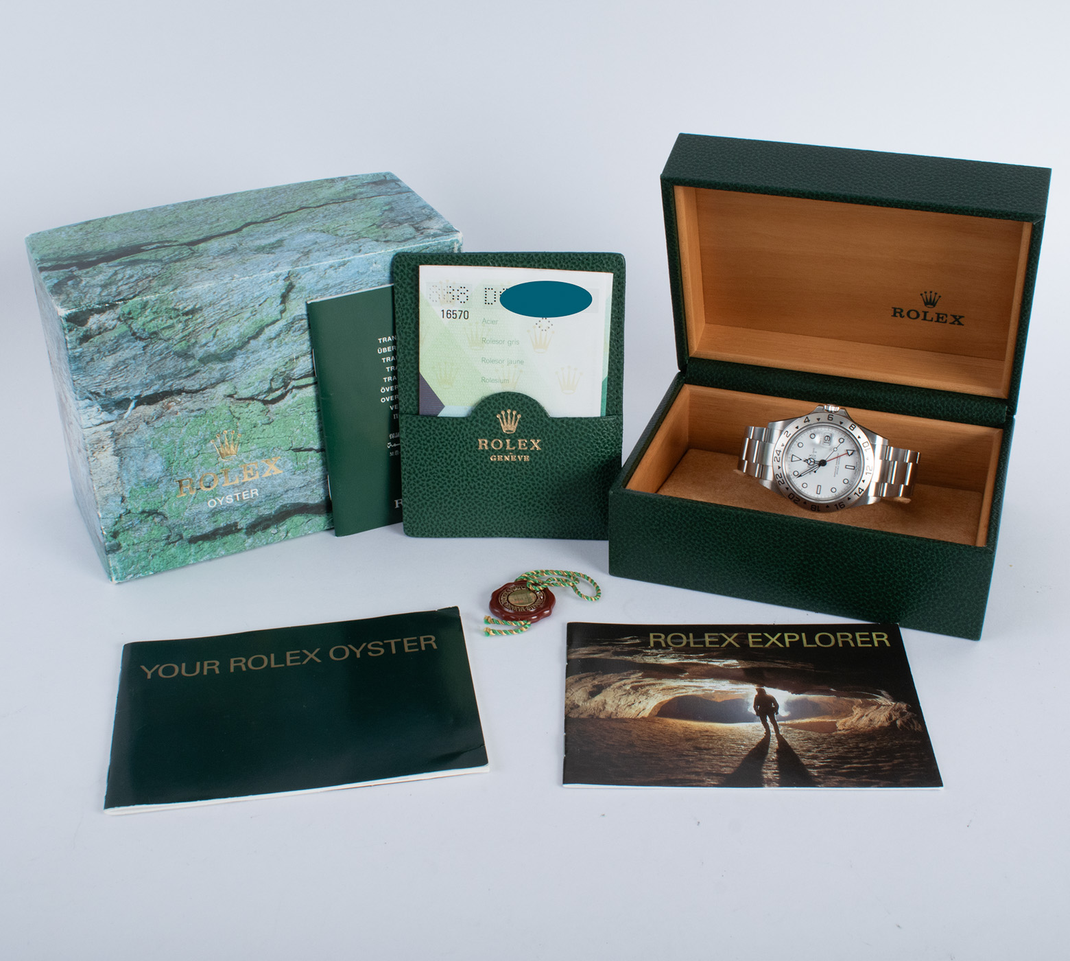 Rolex Explorer II 16570 - 2006 White Dial, Steel, 40mm, Full Set