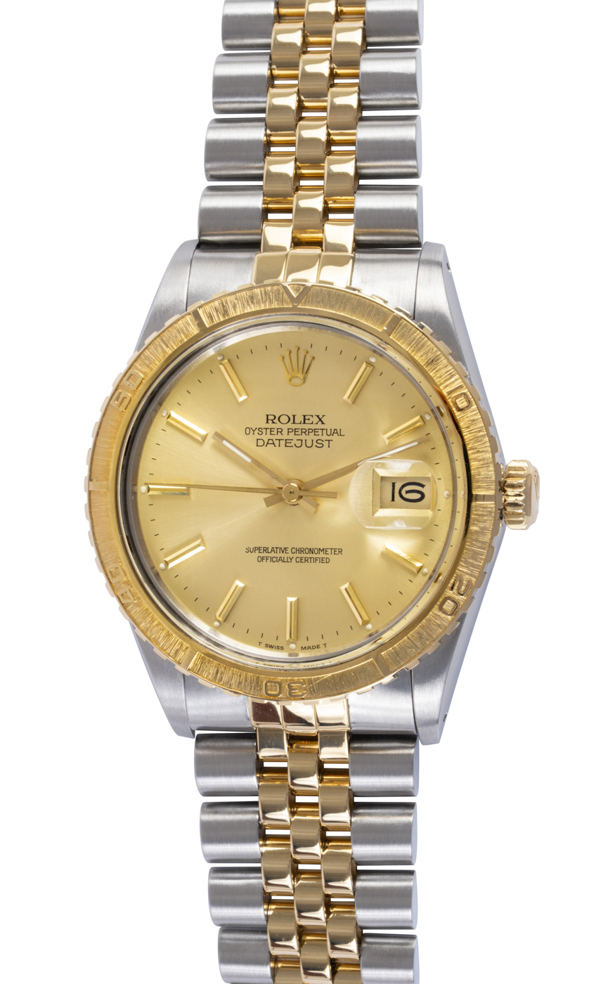 Rolex Datejust Turn-O-Graph 'Thunderbird' : 16253 champagne dial
