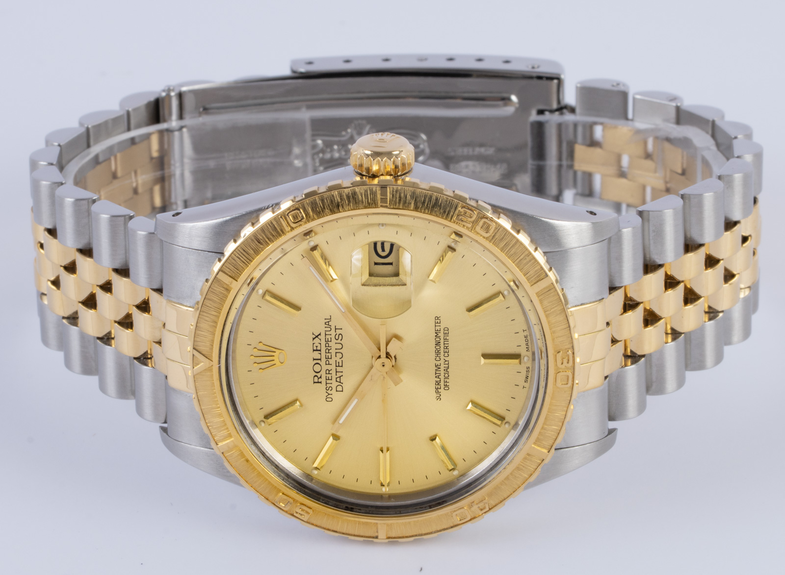 Rolex Datejust Turn-O-Graph 'Thunderbird' : 16253 champagne dial