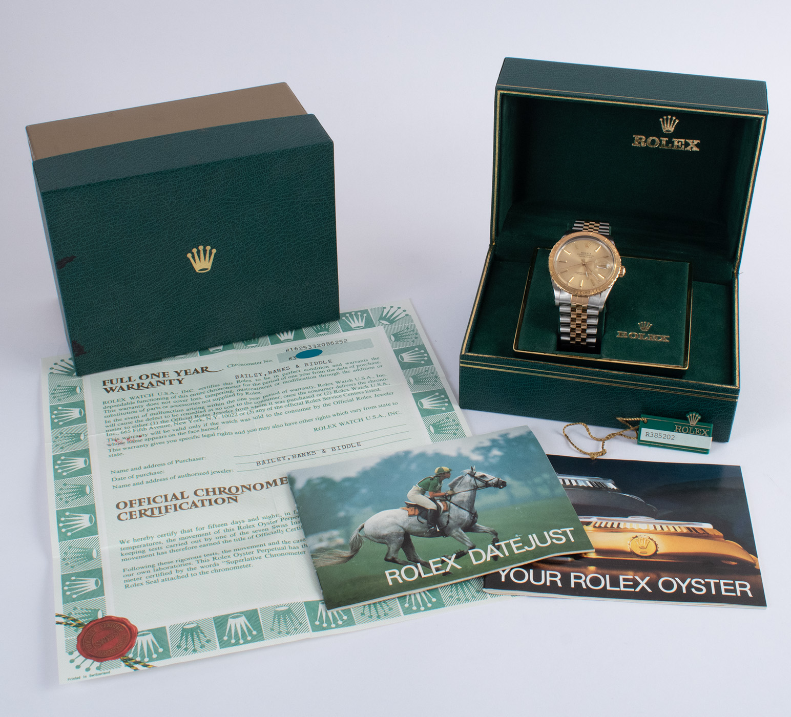 Rolex Datejust Turn-O-Graph 'Thunderbird' : 16253 champagne dial