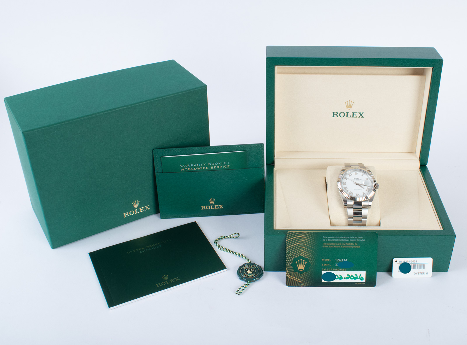 Rolex Datejust 41 126334-0023 - 2026 White Dial, Steel, Oyster
