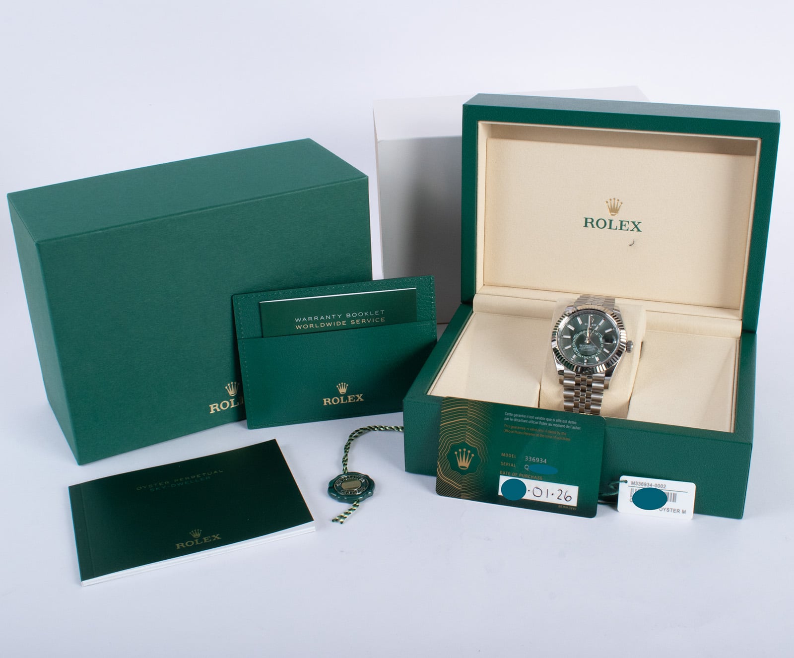 Rolex Sky-Dweller 336934-0002 - 2026 Mint Green Dial, Steel, 42mm