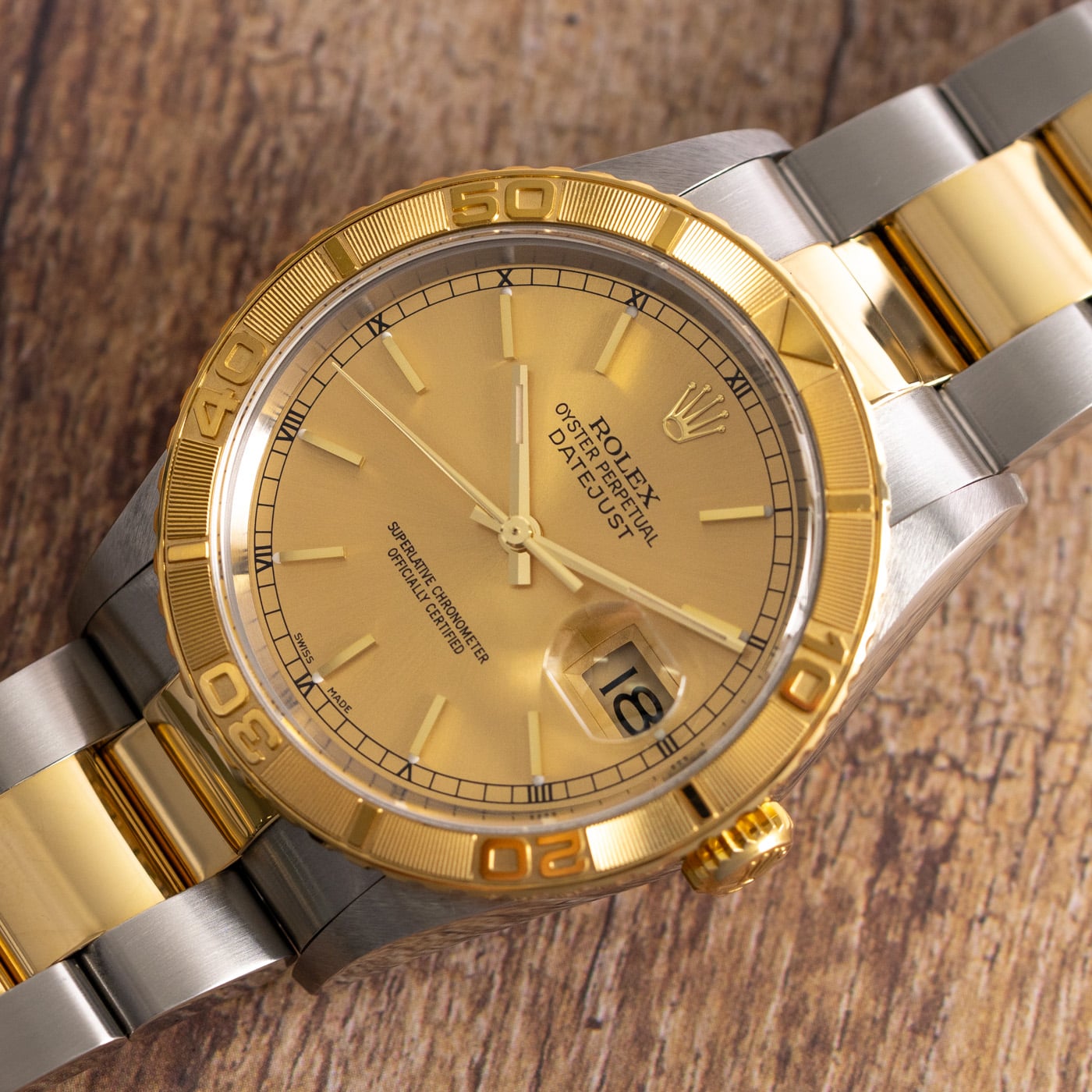 Rolex Datejust Turn-O-Graph 'Thunderbird' 16263 - 2003 Champagne