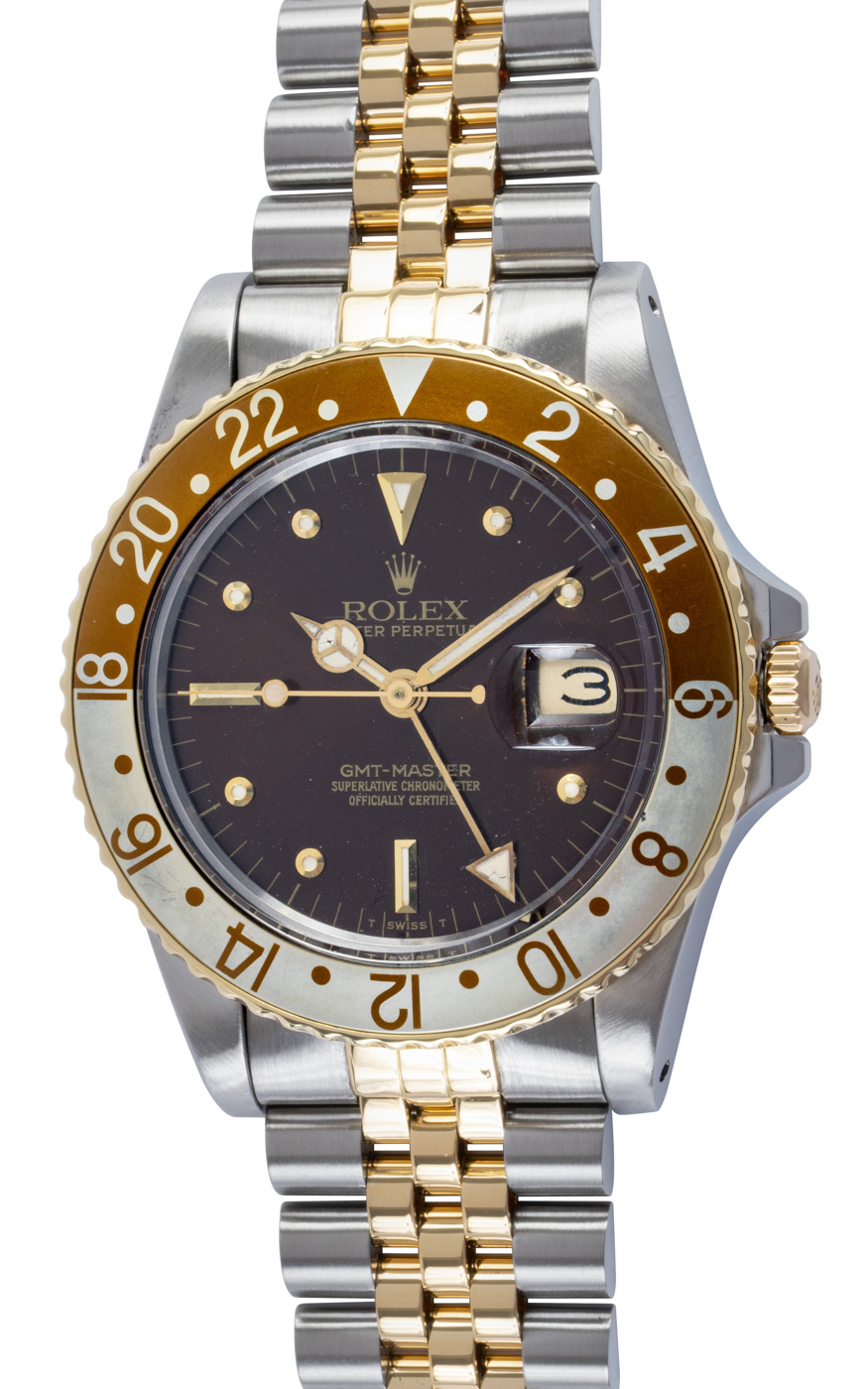 Rolex GMT-Master 'Root Beer' 16753 - 1983 Brown 'Nipple' Dial, 18k
