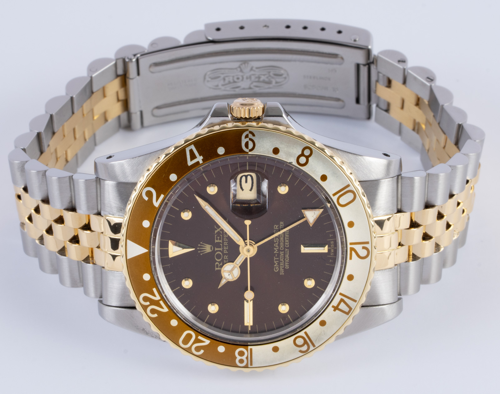 Rolex GMT-Master 'Root Beer' 16753 - 1983 Brown 'Nipple' Dial, 18k