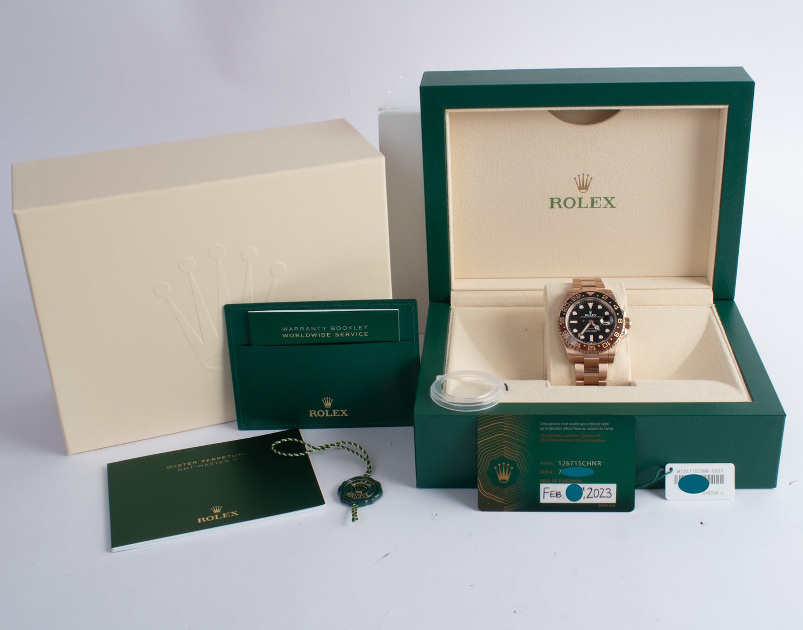 Rolex GMT-Master II 'Root Beer' : 126715CHNR ca. 2023 : Used Watch