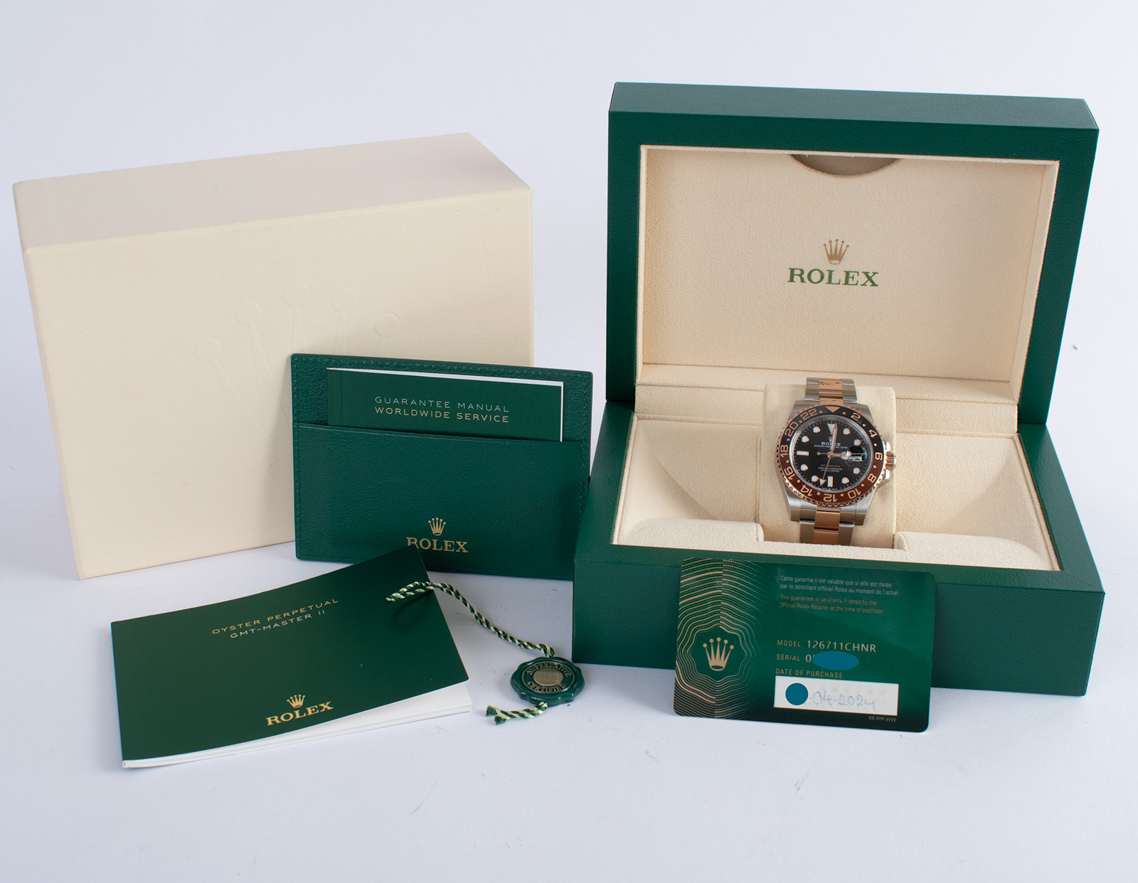 Rolex GMT-Master II 'Root Beer' 126711CHNR - 2024 Black Dial, 18k