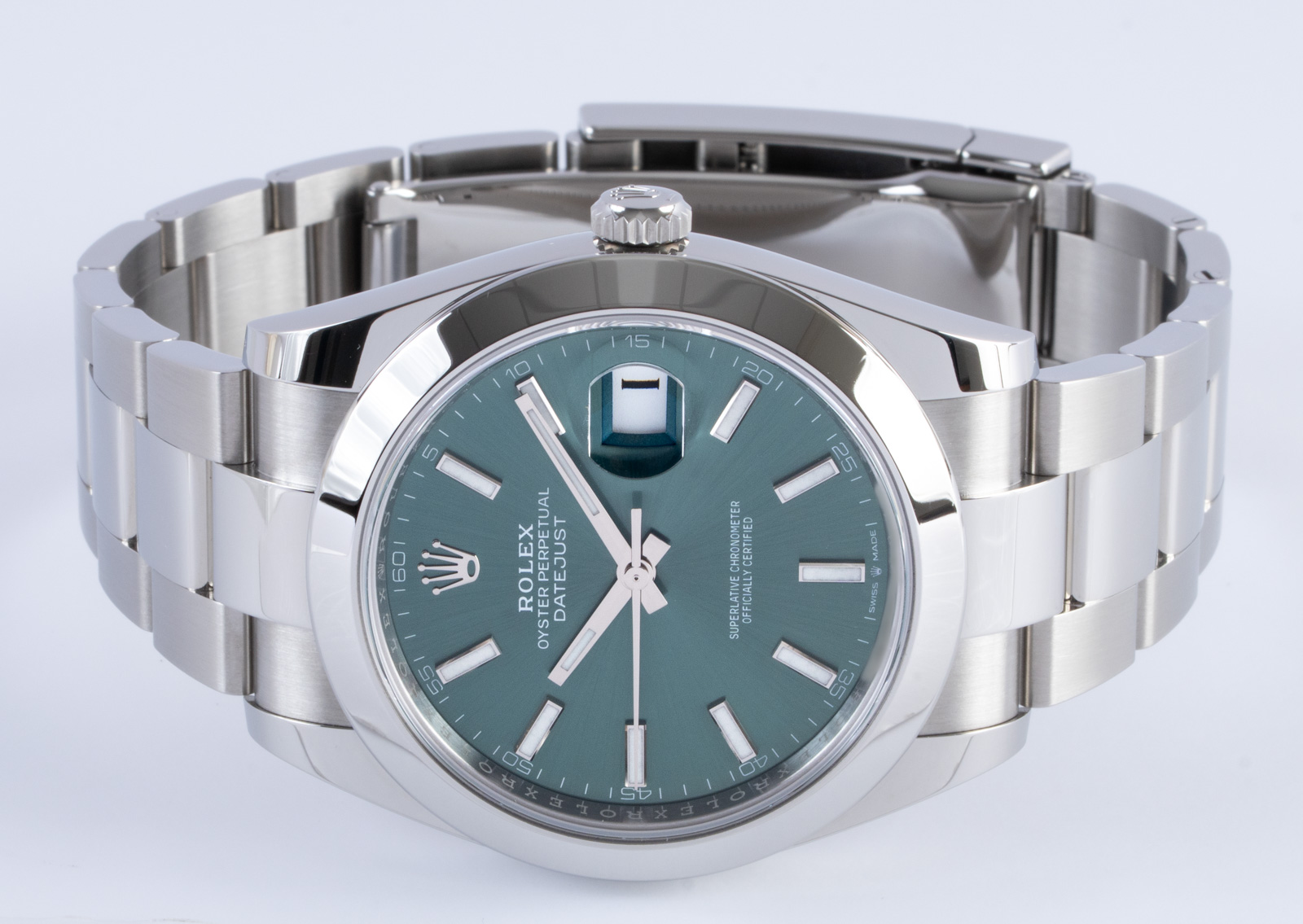 Rolex Datejust 41 126300-0019 - 2026 Mint Green Dial, Steel