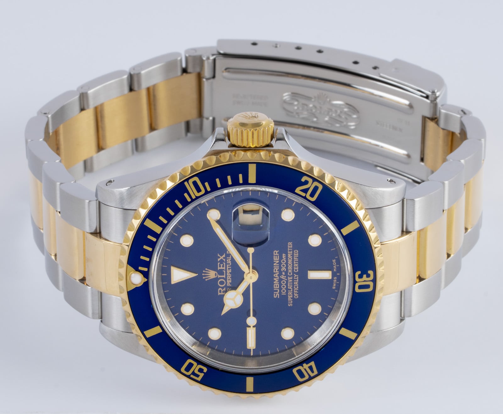 Rolex Submariner Date 16613 - 2001 Deep Blue Dial, 18k Gold
