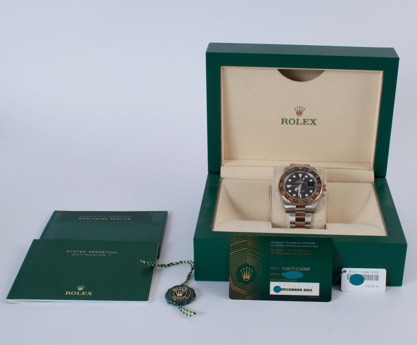 洋楽 IM new / set Rolex GMT-Master II 'Root Beer' 126711CHNR - 2023 Black Dial, 18k