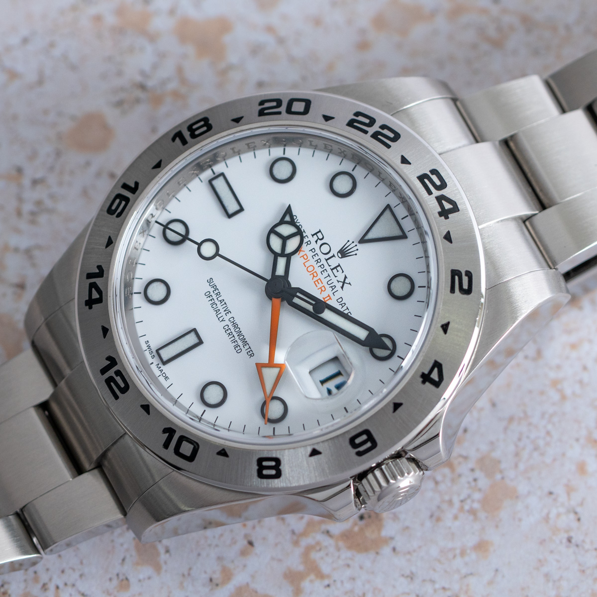 Rolex Explorer II 'Polar' 216570 - 2011 White Lacquer Dial, Steel