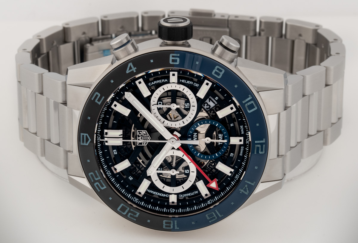 Front of TAG Heuer - Carrera Calibre Heuer 02 Chronograph GMT