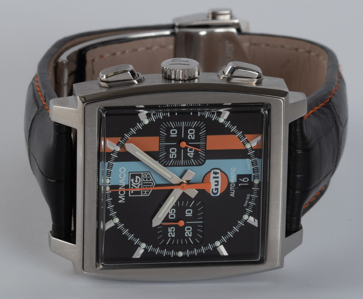 Front of TAG Heuer - Monaco Chronograph 'Gulf' Limited Edition