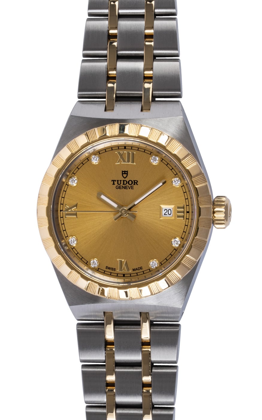 Tudor Ladies Royal 28mm m28303-0006 - Diamond Champagne Dial, Two
