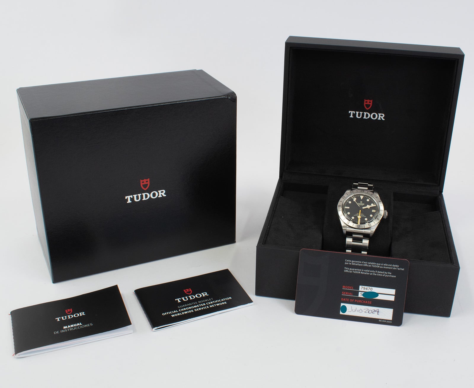 TUDOR BLACK BAY GMT メーカー保証あり 保証書 箱 余りコマ有 Tudor Black Bay Pro GMT : M79470-0001