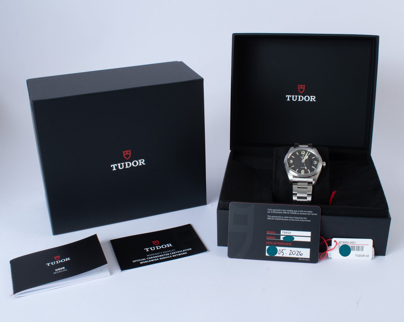 Tudor Ranger 39MM 79950-0001 - 2026 Black Dial, Steel, Full Set