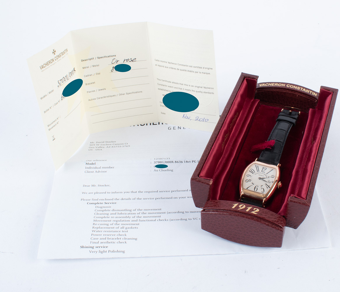 Vacheron Constantin Historiques 1912 : 37001/000R-8636