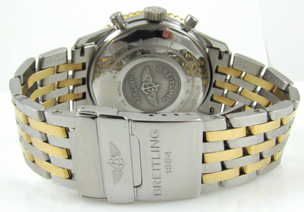 Breitling Old Navitimer II D13022 SOLD OUT blue silver dial on two tone Navitimer bracelet