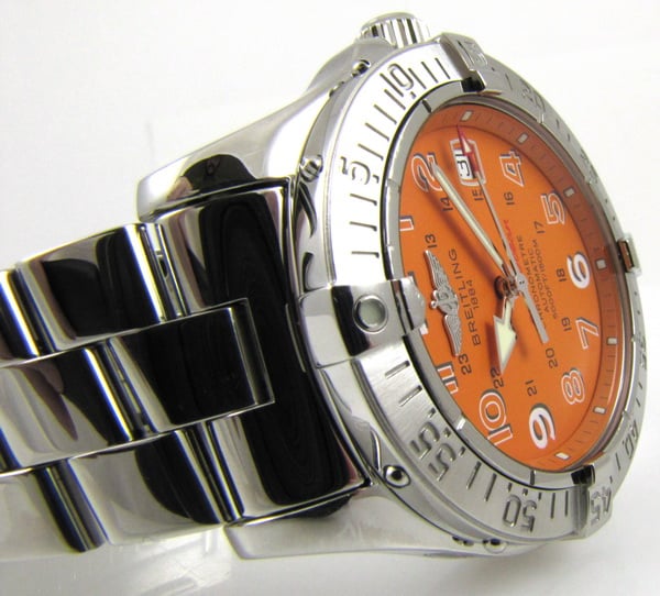 Breitling - SuperOcean : A17360 : SOLD OUT : coral (orange) dial