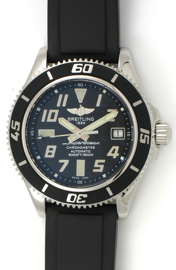 Breitling SuperOcean 42mm A17364 SOLD OUT Abyss black dial on