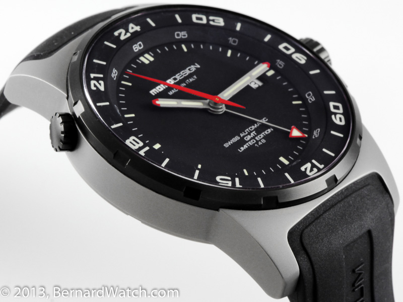 Momo Design Pilot's GMT MD095 - Black Dial, Titanium, 46mm, Full