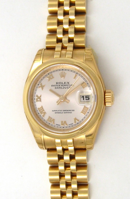 Rolex Ladies Datejust : 179165 pink champagne dial on Jubilee Bracelet