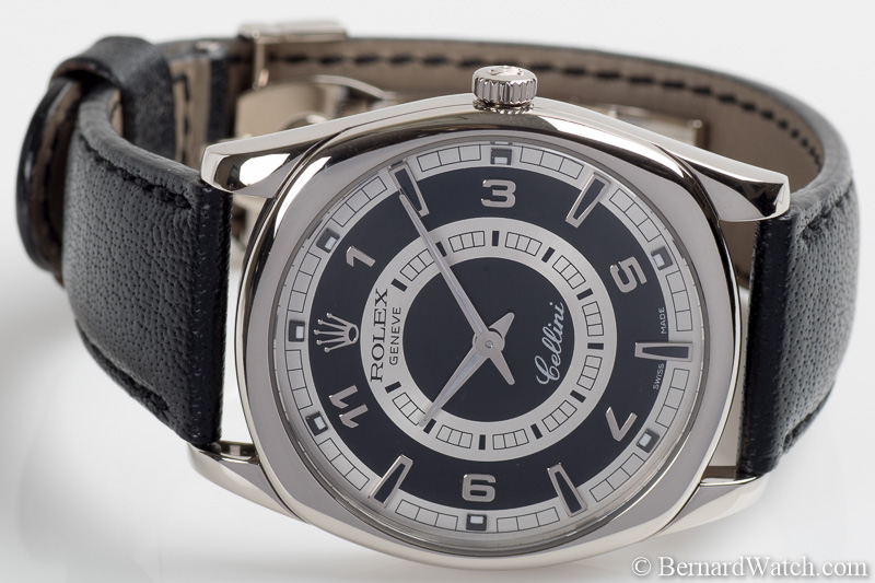 Rolex - Cellini Danaos : 4243/9 : SOLD OUT : black / silver dial on ...