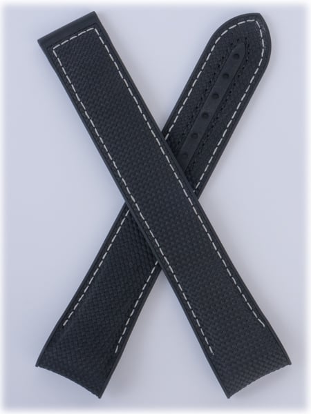 Omega - Long Rubber Deployant Strap for Omega Planet Chrono
