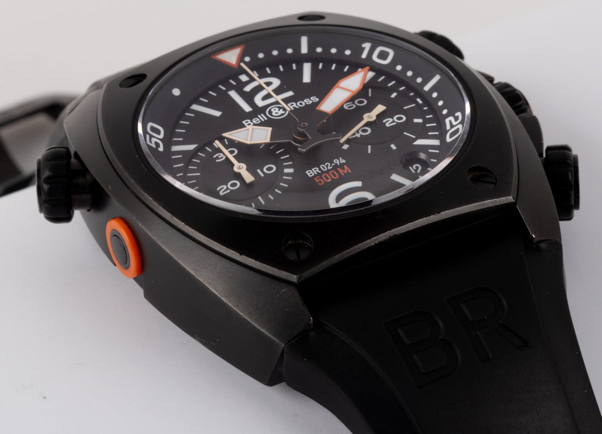 Bell & Ross - BR 02-94 Marine Chronograph : BR02-94-S (Black 