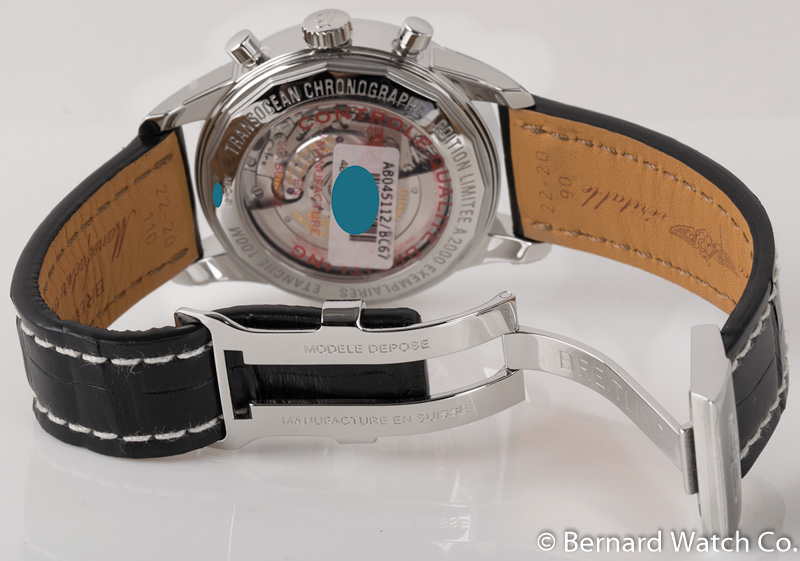 Breitling AB045112/BC67 Transocean Chronograph GMT SS Black Dial