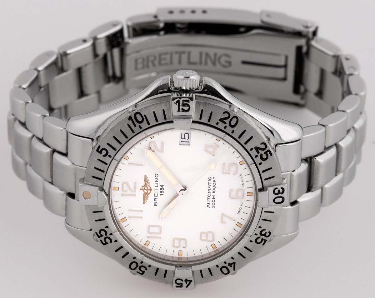 Breitling Colt Auto A17035 SOLD OUT white dial on Professional bracelet
