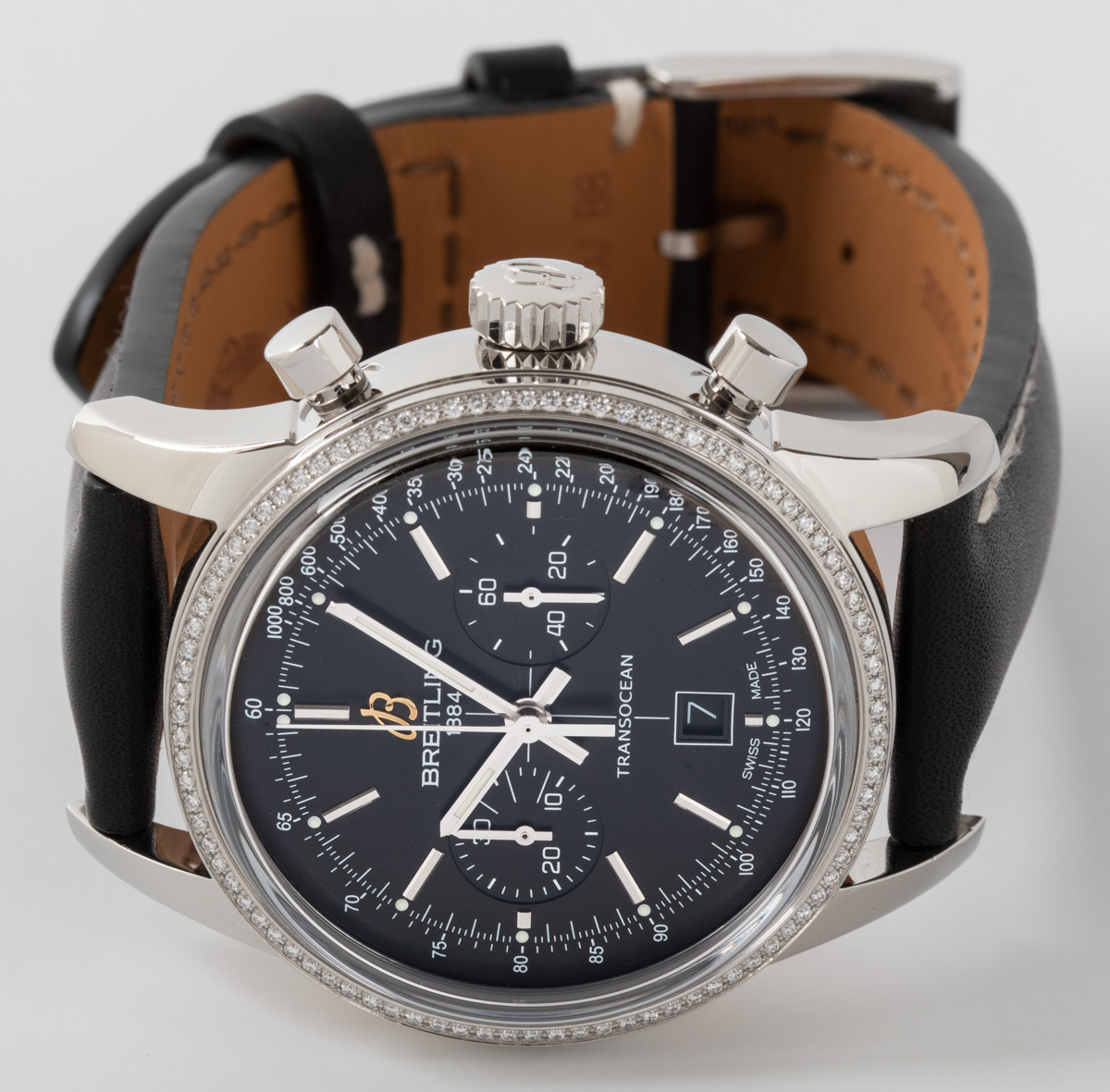  Breitling Transocean Chronograph 38 Mens Watch