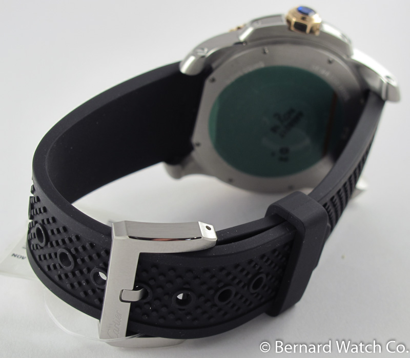 calibre de cartier carbon diver watch