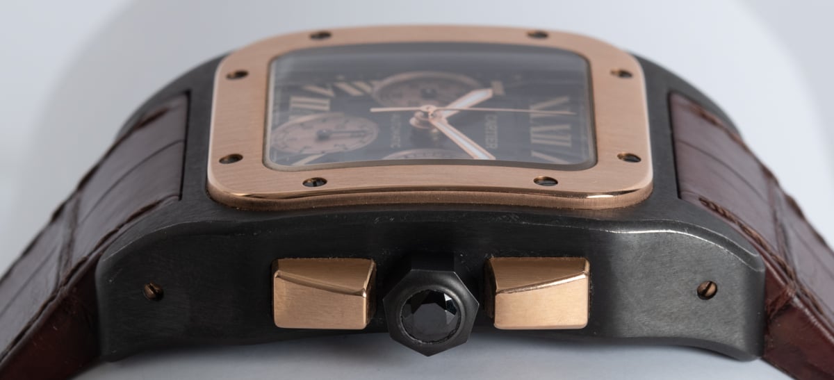 Cartier Santos 100 Carbon XL W2020004 SOLD OUT black