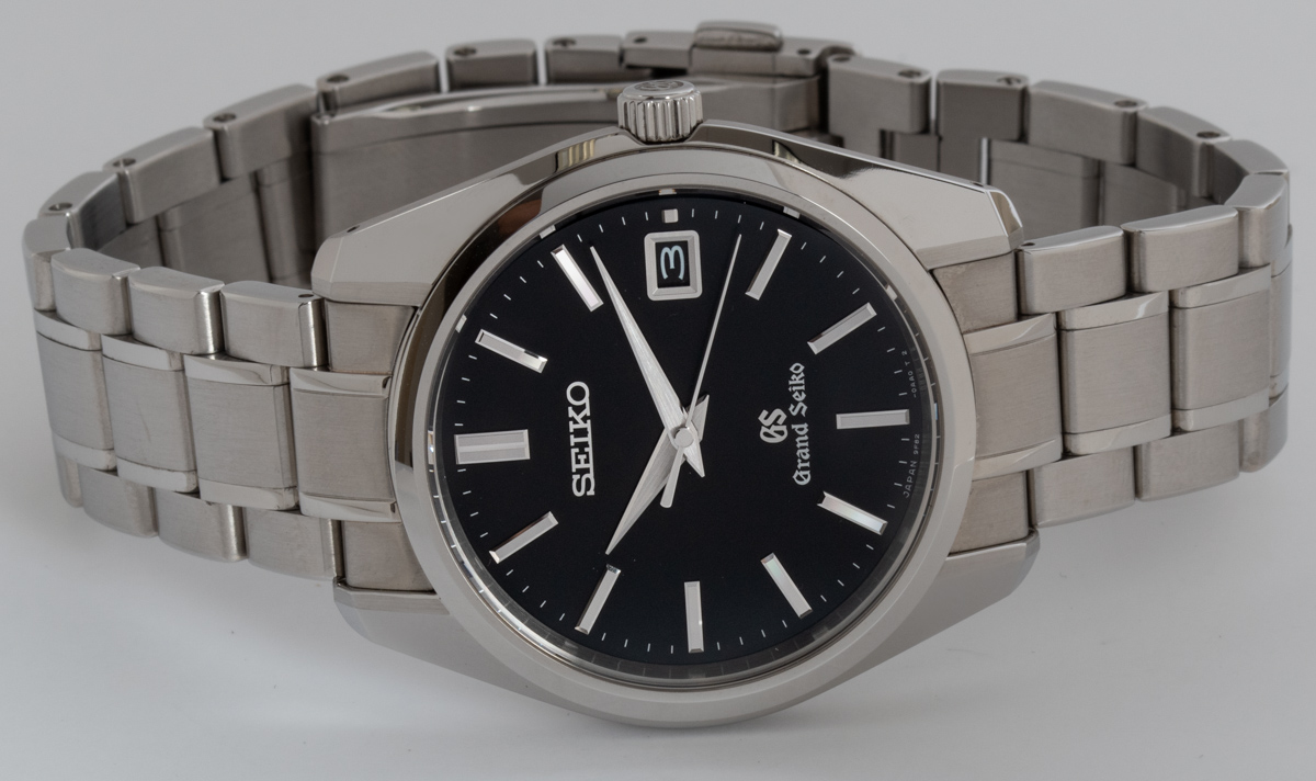 Grand Seiko - Quartz SBGV007 : SBGV007 : SOLD OUT : black dial on Stainless  Steel Bracelet
