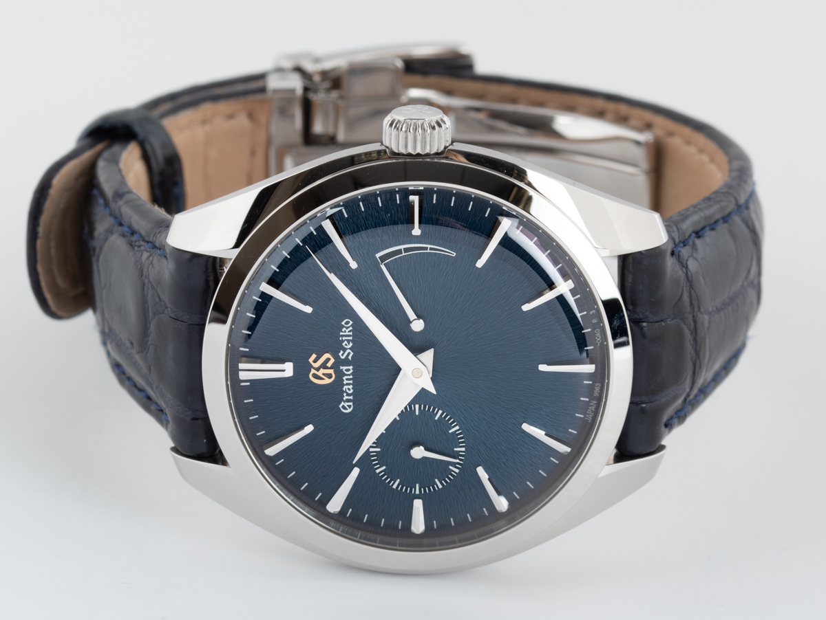 Grand Seiko - Elegance : SBGK005 : SOLD OUT : Mt. Iwate blue dial on blue  crocodile strap