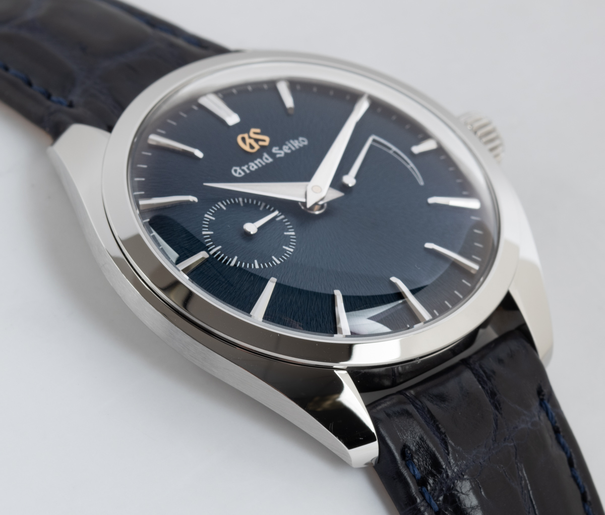 Grand Seiko - Elegance : SBGK005 : SOLD OUT : Mt. Iwate blue dial on blue  crocodile strap