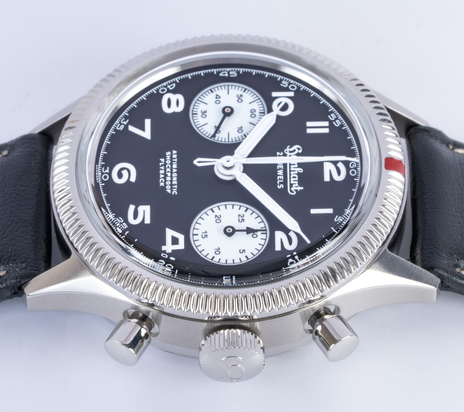 Hanhart 417 ES 1954 Reverse Panda Flyback H701.211-7010 - 2025