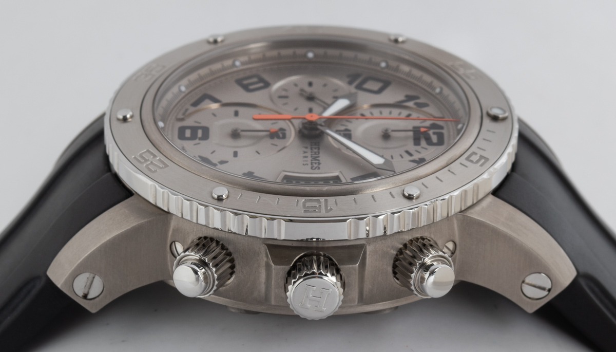 Hermes Clipper Chronograph Titanium Automatic Diver Men's Watch CP2.94