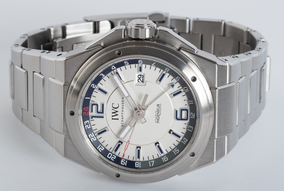 IWC Ingenieur Dual Time IW324404 SOLD OUT silver dial on