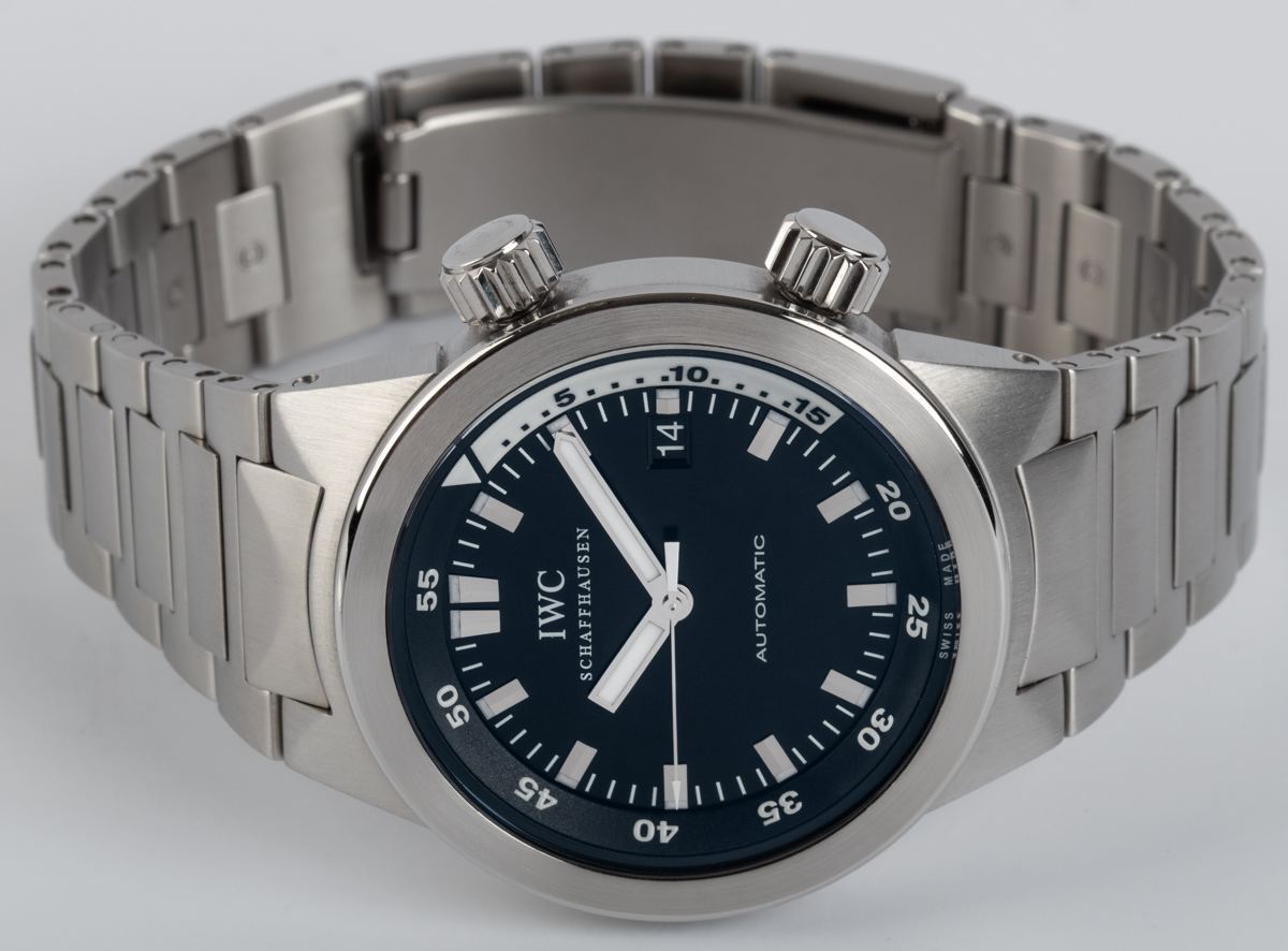 IWC Aquatimer IW354805 SOLD OUT black dial on Stainless Steel Bracelet
